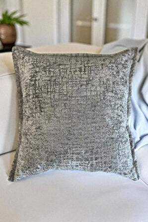 İthal Kadife Dekoratif Kırlent Kılıfı 45x45 cm – Yumuşak Dokulu Kare Yastık ve Ev Aksesuarı