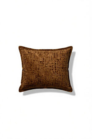   Kırlent İthal Kadife Kumaş - 45X45cm Yumuşak Dokulu Dekoratif Özel Tasarım Kırlent Kılıfı - S06