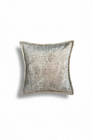  Kırlent İthal Kadife Kumaş - 45X45cm Yumuşak Dokulu Dekoratif Özel Tasarım Kırlent Kılıfı - S01