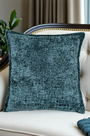 İthal Kadife Dekoratif Kırlent Kılıfı 45x45 cm – Yumuşak Dokulu Kare Yastık ve Ev Aksesuarı