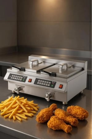 Vosco Endüstriyel Tek Hazneli İndüksiyon Fritöz 8 Lt