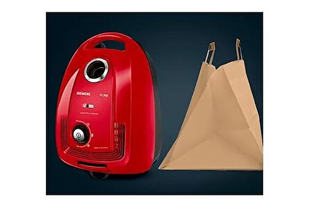 iQ300 Bagged vacuum cleaner Red E.SÜPÜRGE VSC3A210