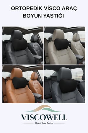 Ortopedik Visco Araç Boyun Yastığı Oto Boyun Yastığı Visco Araç Boyun Yastığı