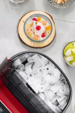 Set Üstü Buz Makinesi 12 Kg Kırmızı Buz Makinesi