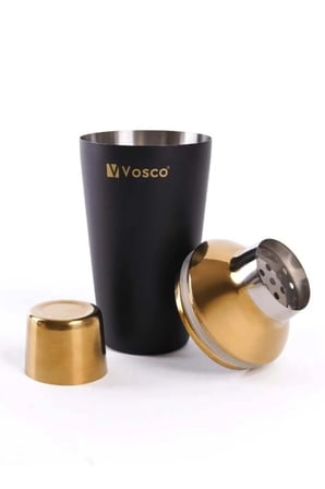 Vosco Kokteyl Shaker Seti Altın Paslanmaz Çelik