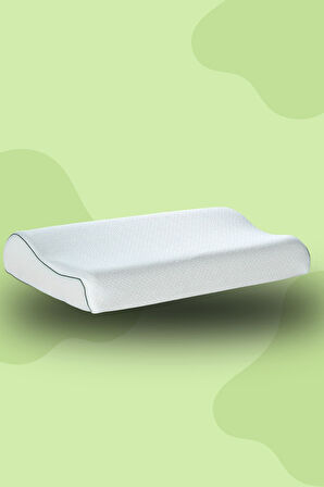 Visco Ortopedik, Boyun Destekli Yastık 60x40x10 Brn14