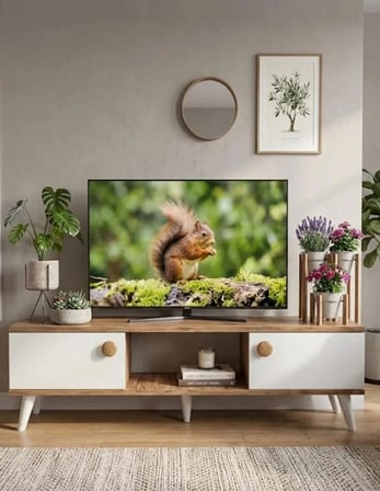 ERÇA MOBİLYA NAZ TV ÜNİTESİ ATLANTİK ÇAM RENGİ AYTAŞI 140cm