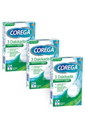Diş Protezi Temizleyici 30 Tablet | 3 Adet