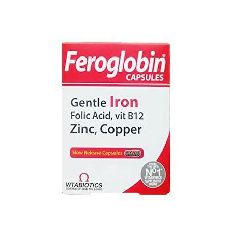 Vitabiotics Feroglobin 30 Kapsül-SKT:02/2027