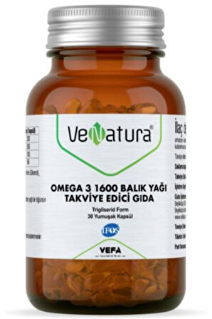 Venatura Omega-3 1600 mg 30 Kapsül