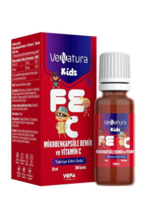 Venatura Kids Mikroenkapsüle Demir ve Vitamin C 20 ml