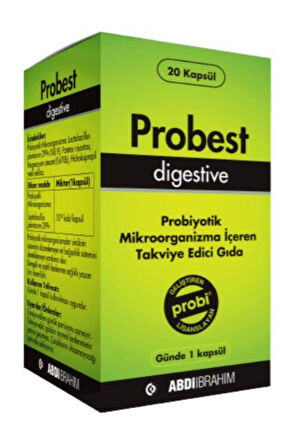 Probest Probiyotik Digestive 20 Kapsül