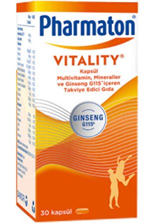 Pharmaton Vitality 30 Kapsül