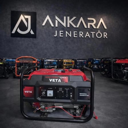 Veta VT350JM5 EUR5 3.5 kVA Benzinli Monofaze Jeneratör – Euro 5 Motorlu, Marşlı ve Uzun Çalışma Süreli Kesintisiz Güç