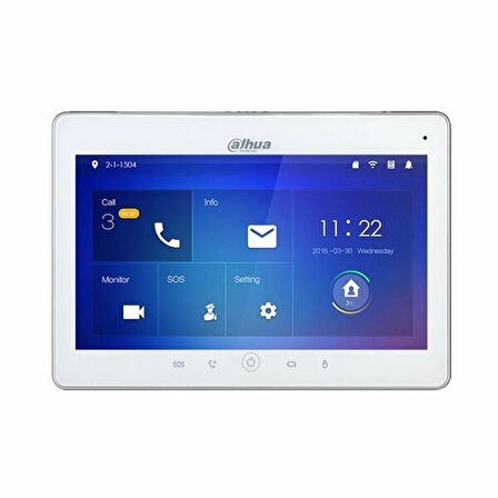 Dahua VTH5241DW-S2 10" Wi-Fi Dokunmatik Ekranlı Çok Yönlü Mikrofon Villa Tipi IP İnterkom İç Ünite