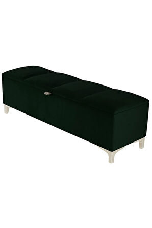 Vetra V2 Sandıklı Puf -  Yeşil Dilimli Model Sandıklı Bench Puf - Sandıklı Yatak Ucu Bankı
