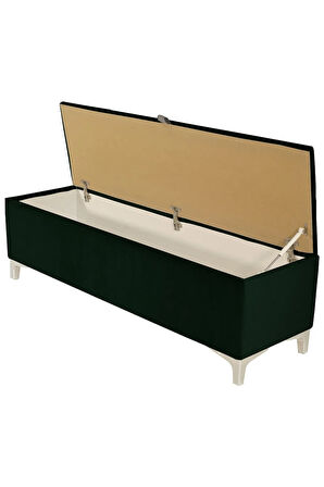 Vetra V2 Sandıklı Puf -  Yeşil Dilimli Model Sandıklı Bench Puf - Sandıklı Yatak Ucu Bankı
