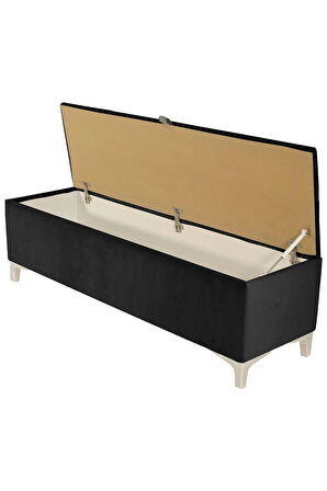 Vetra V2 Sandıklı Puf -  Antrasit Dilimli Model Sandıklı Bench Puf - Sandıklı Yatak Ucu Bankı