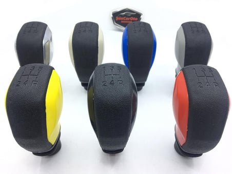 Her Araca Uyumlu Üniversal Spor Görünümlü Vites Topuzu Aparatlı GRİ