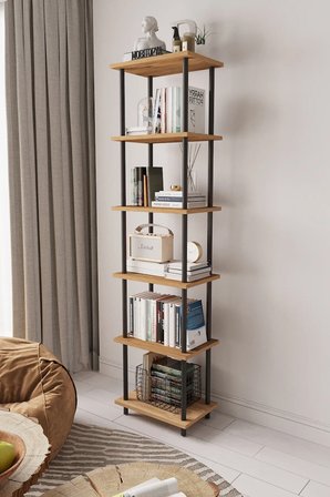 Çevir Kur 45 Cm Atlantik Çam Kitaplık