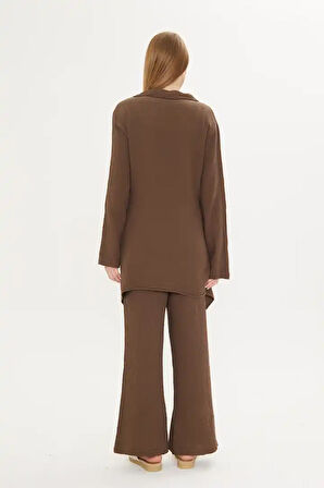 Asimetrik Müslin Ceket