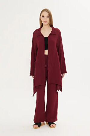 Asimetrik Müslin Ceket