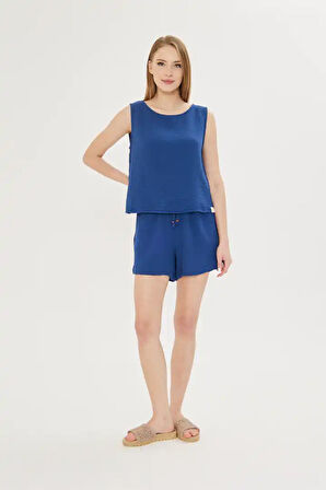 Sıfır Kol Müslin Bluz