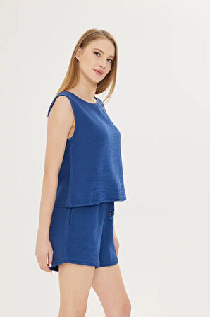 Sıfır Kol Müslin Bluz