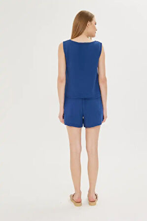 Sıfır Kol Müslin Bluz