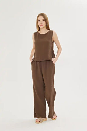 Sıfır Kol Müslin Bluz