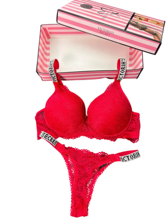 Victoria"s Secret Push Up Set Alt Üst Dolgulu Sütyen Ve Külot Takım 2"liset
