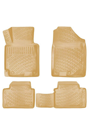 Hyundai İ30 2012 Araca Özel Tasarım 3D Havuzlu Bej Paspas