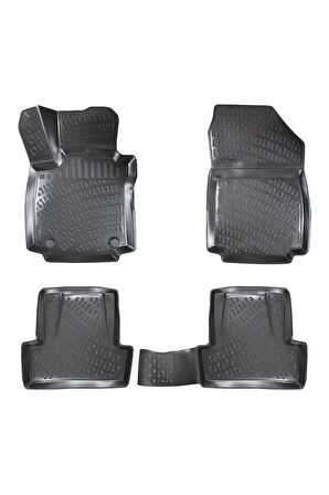 Renault Captur 2018 Araca Özel Tasarım 3D Havuzlu Paspas