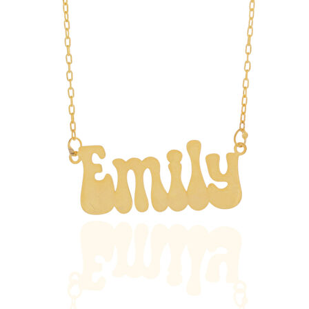 Vaoov 925 Ayar Gümüş Sevimli Yazı Karakteri İsim Kolye