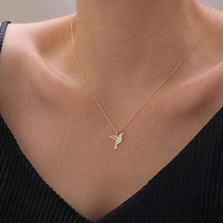 925 Ayar Gümüş Arı Kuşu Kolye