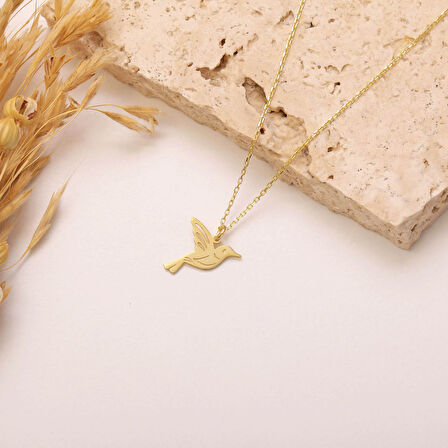 925 Ayar Gümüş Arı Kuşu Kolye