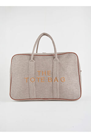 Unisex Koyu Vizon Okul İş Anne Bebek Büyük Boy Fermuar Kapama El Kol Ve Omuz Çantası