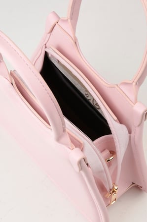 Kadın Sakura Pembe Fermuar Kapama Küçük Boy Ayarlanabilir Askılı El Ve Kol Çantası