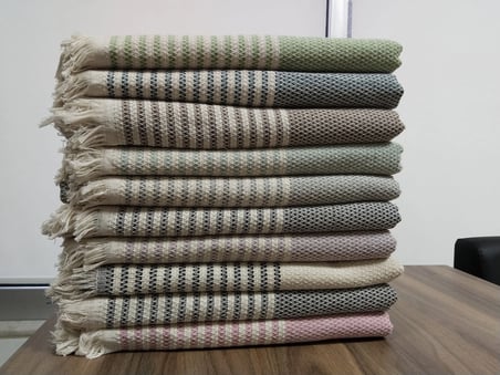 180x220 cm Pamuklu Hasır Desen Koltuk Örtüsü Çok Amaçlı Kanepe Örtüsü Çekyat Şalı Koltuk Koruyucu Yıkanabilir Ev Tekstili