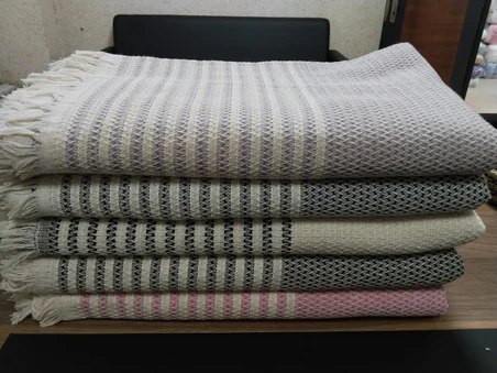 180x220 cm Pamuklu Hasır Desen Koltuk Örtüsü Çok Amaçlı Kanepe Örtüsü Çekyat Şalı Koltuk Koruyucu Yıkanabilir Ev Tekstili
