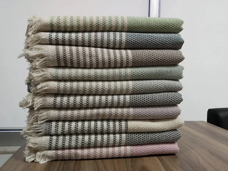 180x220 cm Pamuklu Hasır Desen Koltuk Örtüsü Çok Amaçlı Kanepe Örtüsü Çekyat Şalı Koltuk Koruyucu Yıkanabilir Ev Tekstili