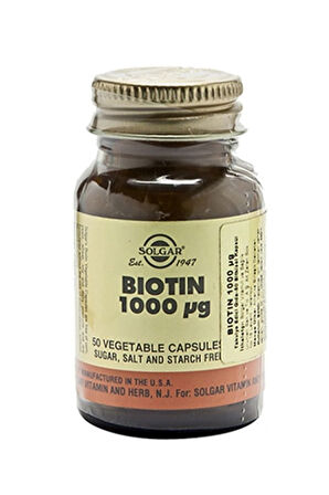 Biotin 1000 Mcg 50 Kapsül