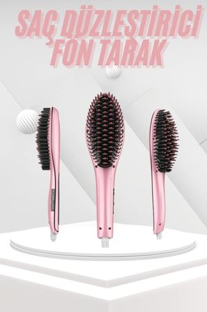 Saç Fırça Akıllı LCD Ekran Pratik Saç Düzleştirici Tarak Pratik Taşınabili