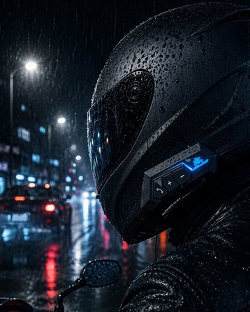 Kablosuz Motosiklet Kask Kulaklığı Bluetooth Mikrofonlu Sürüş Sistemi