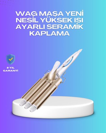 Hızlı Isınan Şarjlı Saç Kıvırıcı Maşa