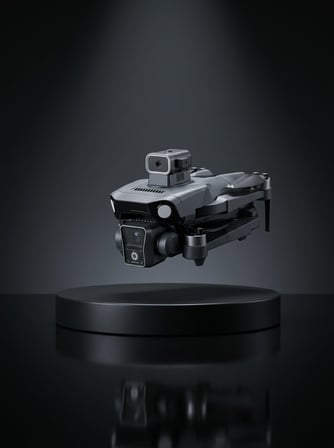 Ekranlı Kumandalı GPS Drone Çift Kameralı Katlanabilir Hava Aracı