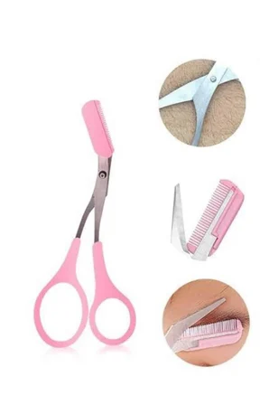Taraklı Kaş Bıyık Makası Ve Kaş Ustura Seti Kaş Bıyık Tüy Alma Epilasyon A