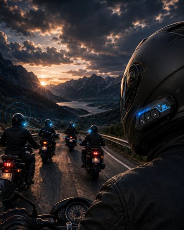 Motosiklet Kaskı İçin Bluetooth Kulaklık Hands Free Çağrı Özellikli