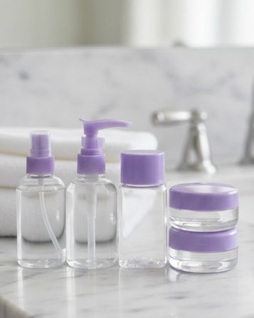 Seyahat İçin 5’li Şeffaf Kozmetik Şişe Seti 30 ml