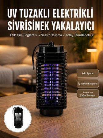 Kimyasal İ̇̇Çermeyen Uv İ̇Şıklı Böcek Ve Sivrisinek Kapanı – Güvenli Kullanı